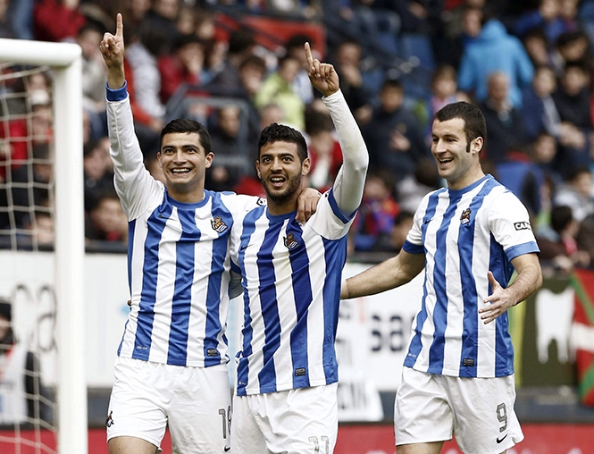 Carlos Vela dio pase para gol en el Real Sociedad 1-1 Osasuna