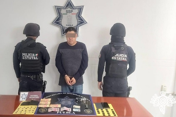 Cayó líder narcomenudista en Atlixco; vendía drogas en bares y hoteles