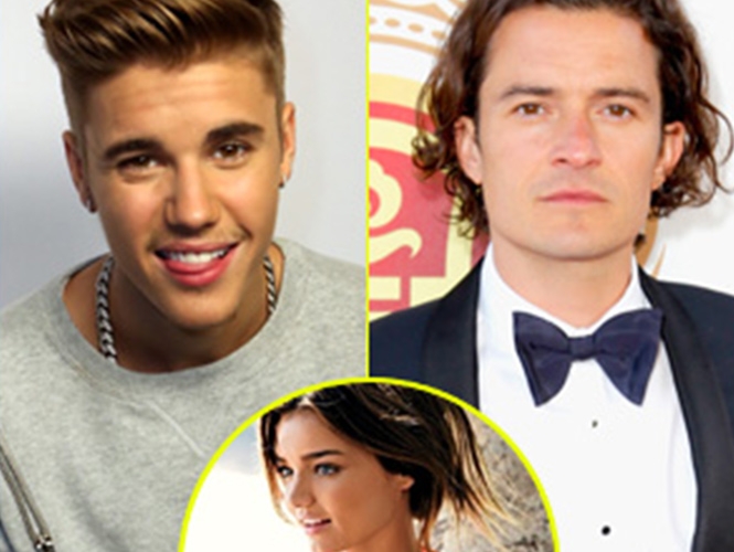 VIDEO: Orlando Bloom y Justin Bieber se pelean por Miranda Kerr