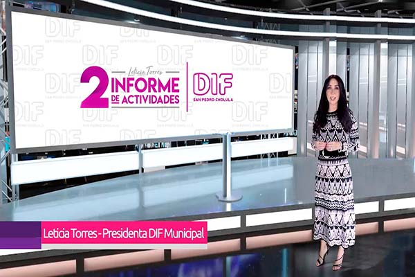Rinde segundo informe de actividades la presidenta del DIF de San Pedro Cholula
