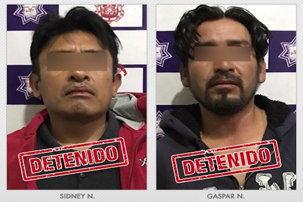 Cayó pareja de asaltantes de Oxxo en Huejotzingo