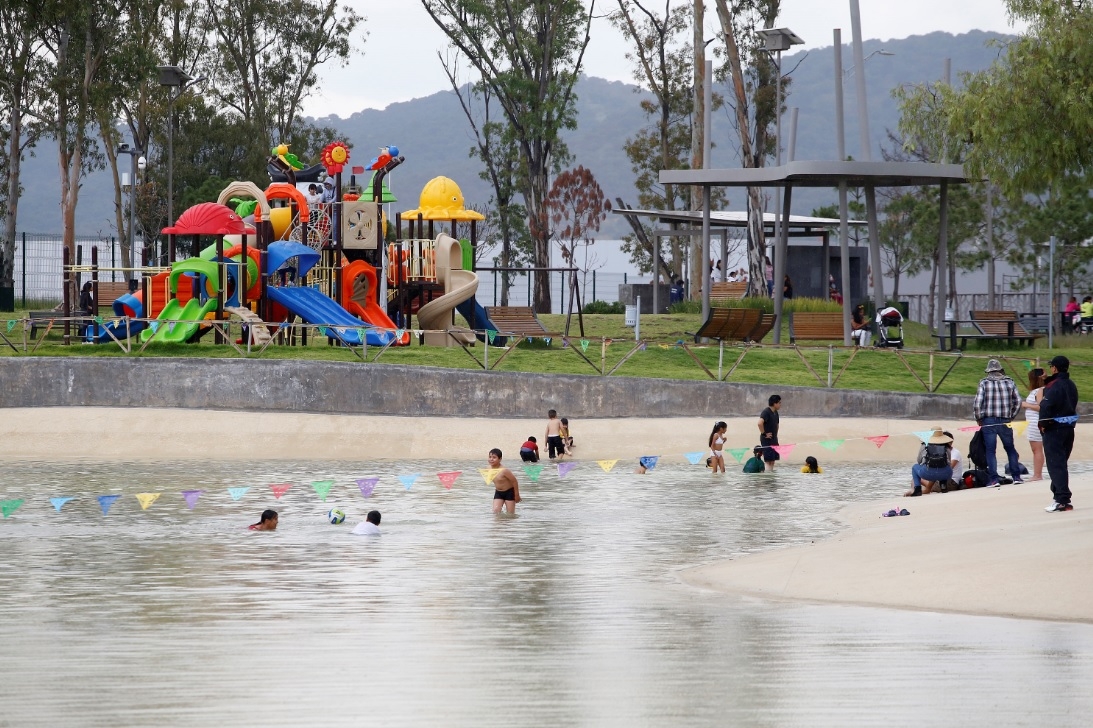 Cerrarían “playa” en parque de Amalucan por alto costo de mantenimiento