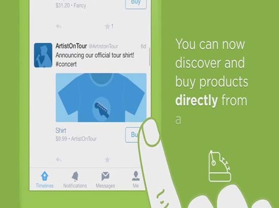 Twitter experimenta con un botón de comprar