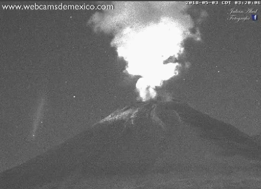 Popocatépetl, en actividad constante por destrucción del domo 78
