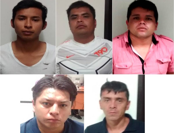 Atrapan a cinco sujetos robando una casa en San José Vistahermosa