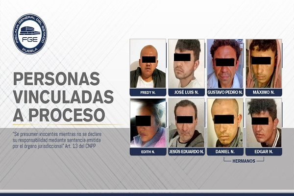 Detienen a ocho sujetos con drogas y cartuchos útiles tras cateos en Chignahuapan