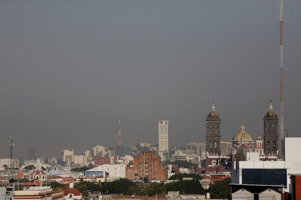 Mala calidad del aire en la zona metropolitana de Puebla, este miércoles