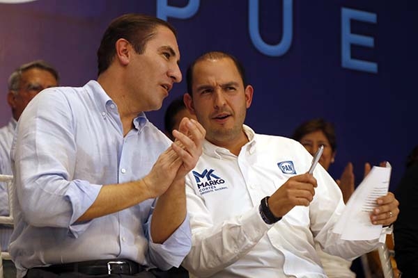 Marko Cortés arrasa en Puebla montado en la estructura de Moreno Valle