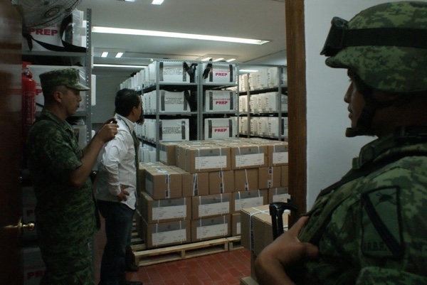 INE Puebla recibió boletas electorales para el 1 de julio