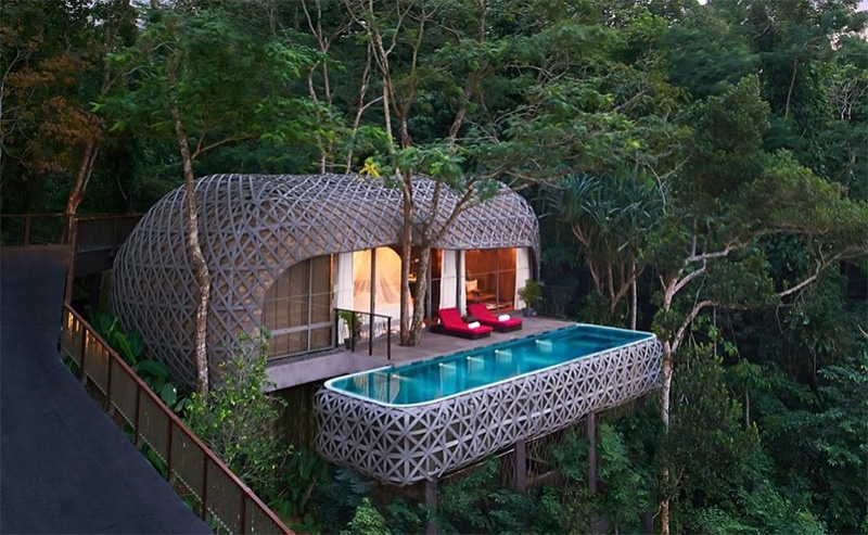 10 hoteles construídos entre los árboles