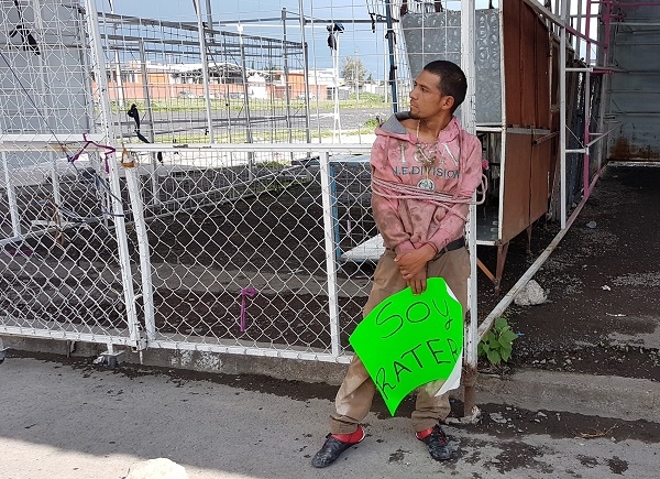 FOTOS: Presunto ladrón fue capturado por Guardia Ciudadana de Texmelucan