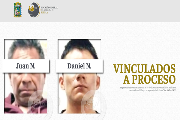 Padre e hijo homicidas de Tehuacán son vinculados a proceso