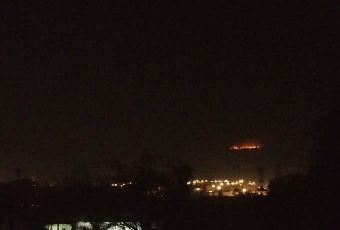 Se registra incendio en la zona de La Malinche