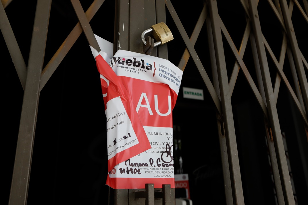 Clausurados 39 negocios por incumplir medidas anti COVID en Puebla Capital