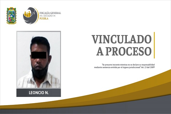 FGE vincula a proceso a hombre que abusó sexualmente de una menor en Cuapiaxtla