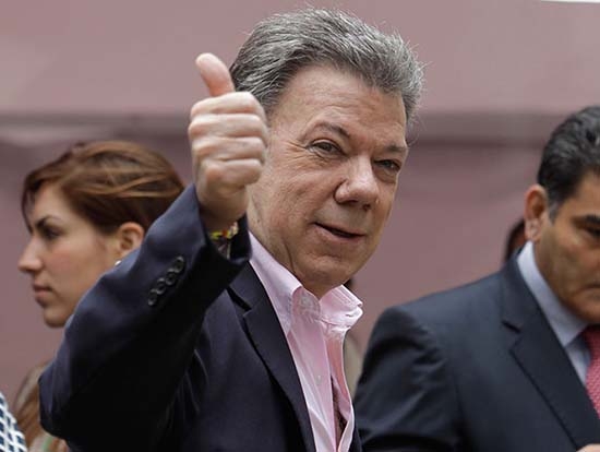 Juan Manuel Santos obtiene la reelección en Colombia