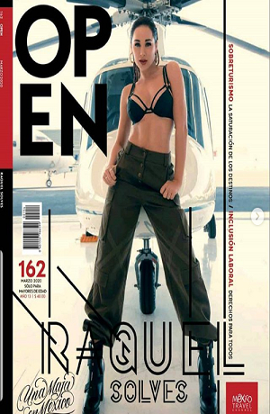 Raquel Solves engalana la portada de Open en abril