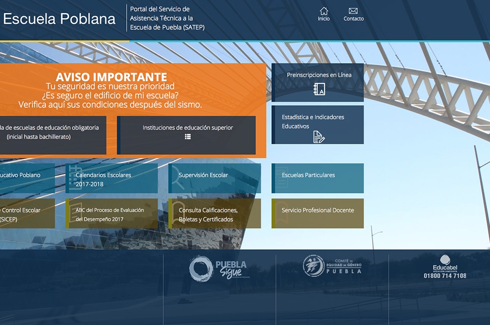 Consulta el estatus de tu escuela en Puebla tras el terremoto del 19-S