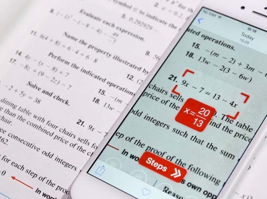 Resuelve operaciones matemáticas con la cámara de tu teléfono