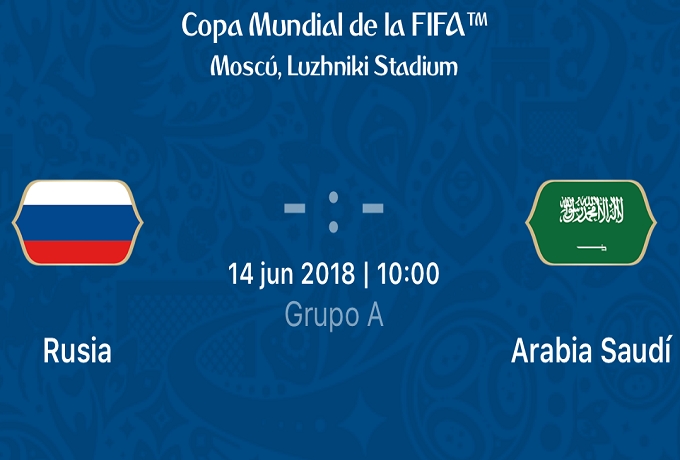 Rusia abre el Mundial enfrentando a Arabia Saudita