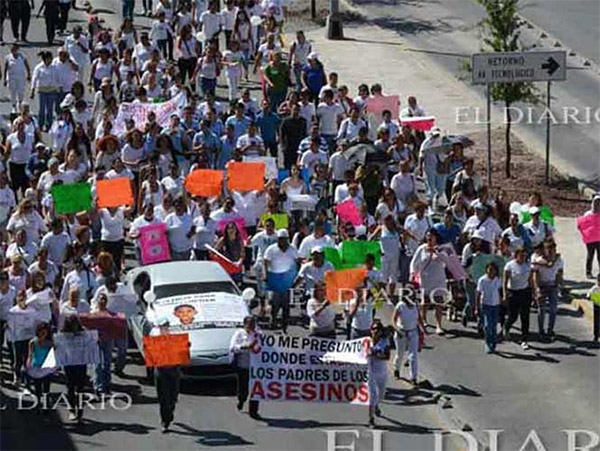 Marchan en Chihuahua exigiendo justicia para Christopher