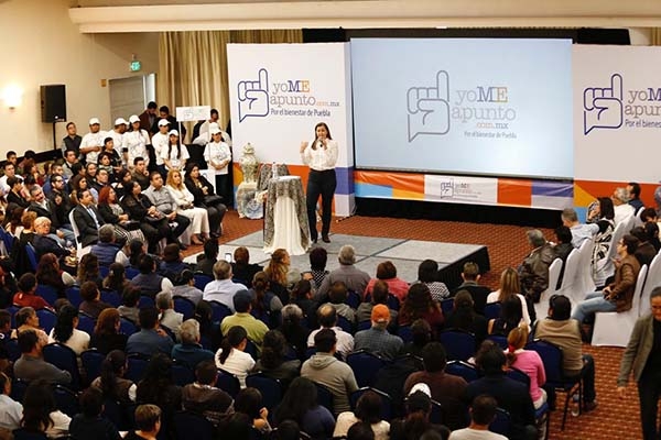 Gobernadora electa de Puebla arranca foros ciudadanos “Yo ME Apunto”