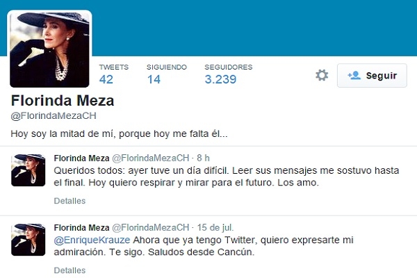 Florinda Meza se une a la Twitcindad, Profesor Jirafales le dio la bienvenida