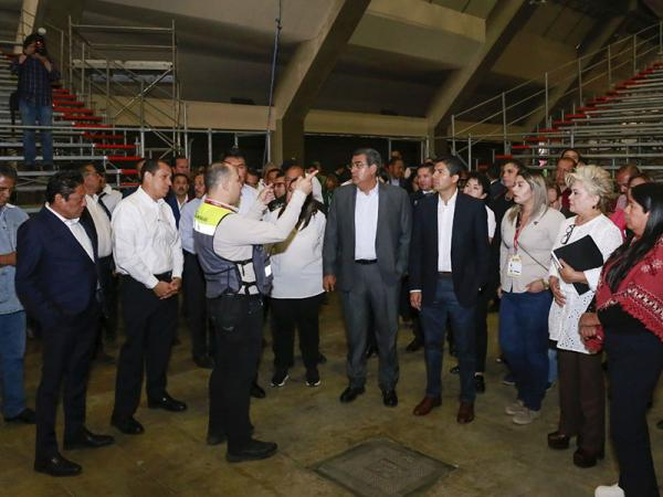 Supervisa gobernador instalación de módulos de la Feria de Puebla 2023