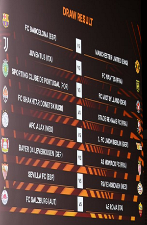 Europa League: Así se jugarán los 16vos de final
