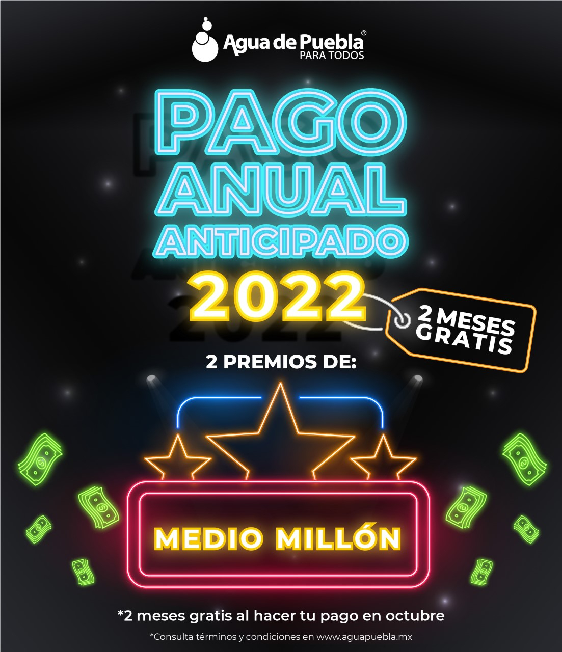 Agua de Puebla arranca su tradicional Pago Anual Anticipado 2022