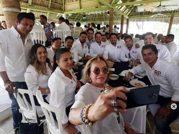 Elba Esther Gordillo reapareció en Chiapas