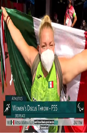 Rosa María Guerrero gana medalla para México en los paralímpicos de Tokio 2020