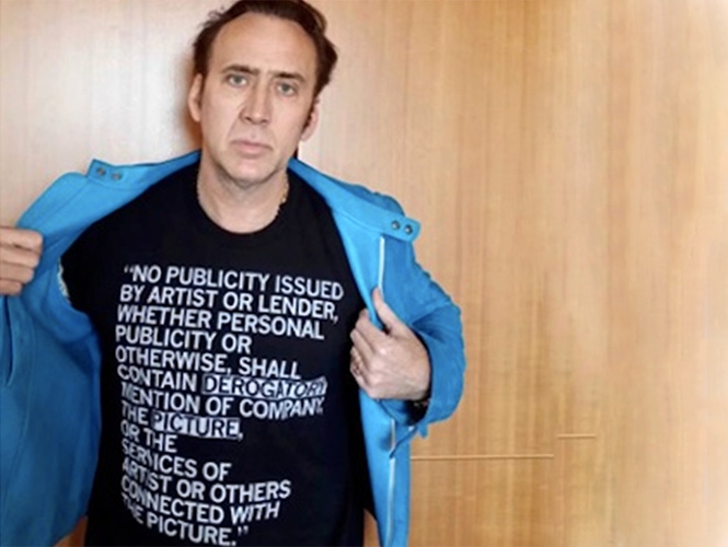 Nicolas Cage boicotea su película y pide al público no verla