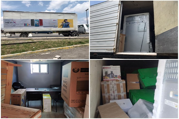 Roba un camión de Coppel y es capturado en la carretera federal Puebla-Tlaxcala