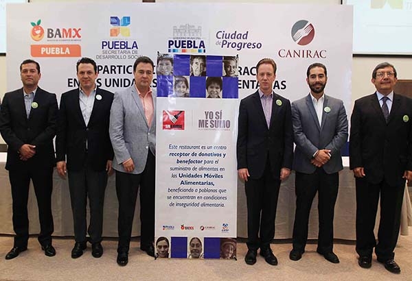 Restauranteros de Puebla se suman a Cruzada Nacional contra el Hambre