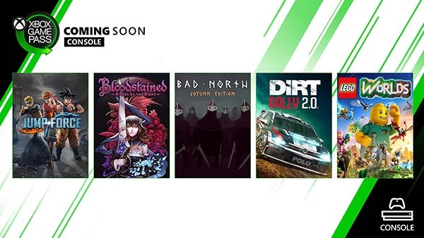 Jump Force y Bloodstained entre los títulos que llegan a Xbox Game Pass