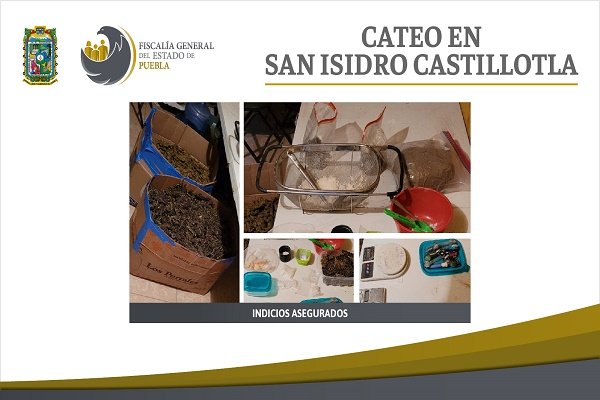 Localizan narcolaboratorio en San Isidro Castillotla y detienen a dos personas