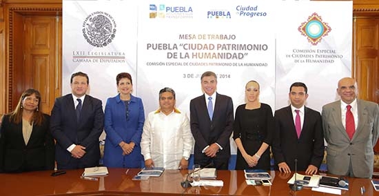 Alcalde de Puebla entrega banco de proyectos a Comisión Especial de Ciudades Patrimonio