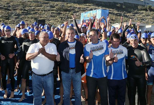 Tony Gali inauguró el Triatlón Alchichica 2018