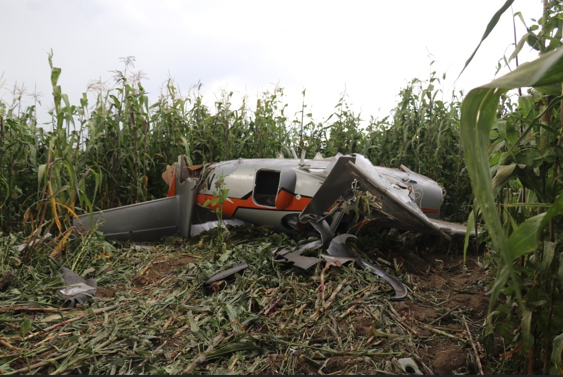 Cae avioneta en Juan C. Bonilla; tres lesionados