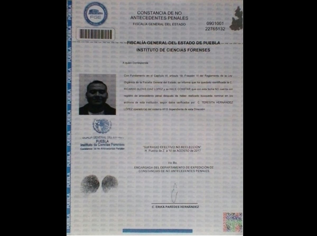 Fiscalía expidió carta de antecedentes no penales al asesino de Mara, acusa Cabify