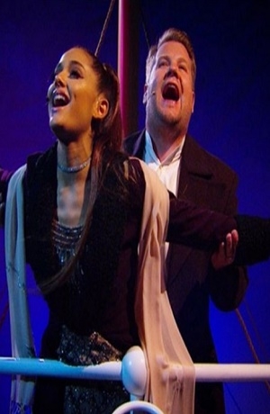 VIDEO: Ariana Grande y James Corden se divierten en “Titanic”