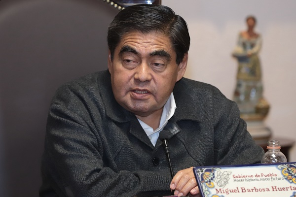 15 mil poblanos acudirán a marcha de AMLO en CDMX: Barbosa