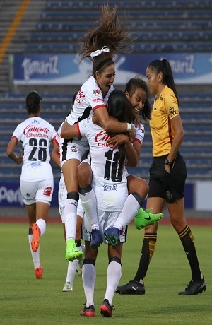 Lobos BUAP Femenil derrotó 2-1 a Xolos en CU