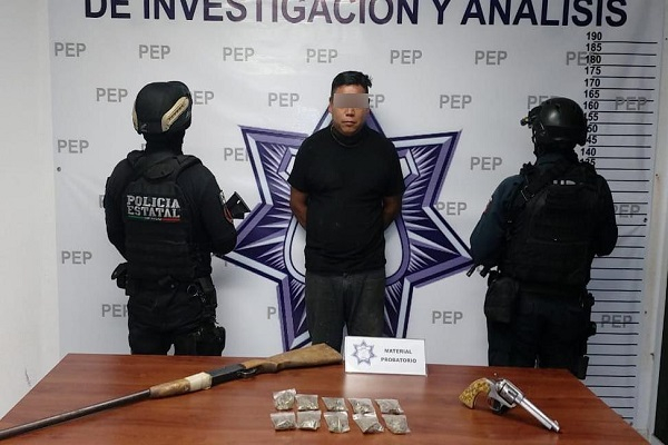 Policía Estatal detiene a líder de la banda de “Los Pelones” en Puebla