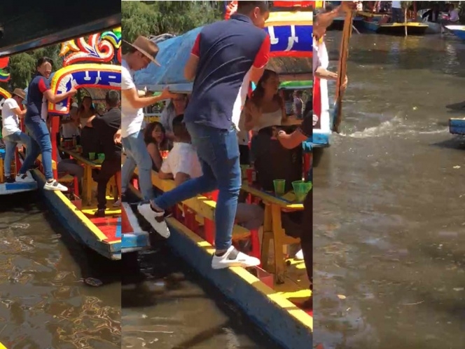 VIDEO. Poblano murió ahogado al festejar cumpleaños en Xochimilco
