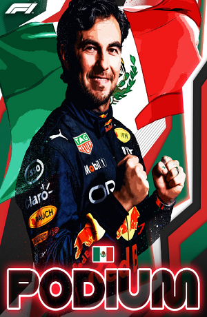 Verstappen y Checo Pérez hacen el 1-3 en el GP de México