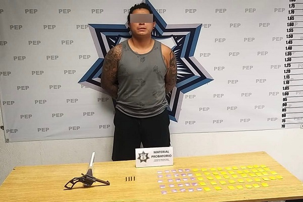 Integrante de La Mafia de Analco es capturado con arma de fuego y drogas