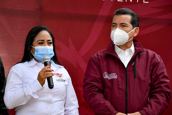 Ayuntamientos de Cuautlancingo y San Pedro Cholula inician obra de rehabilitación de calle