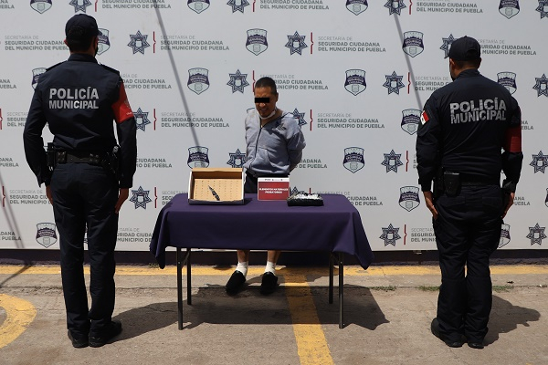 SSC Puebla detiene a sujeto que apuñaló al “Temerario” en El Parián